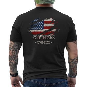 America 250 Years Independence 1776 2026 Men's T-shirt Back Print - Thegiftio UK