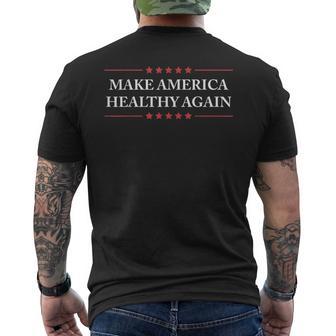 Make America Healthy Again Strong Country Of Healthy People Men's Back Print T-Shirt - Monsterry