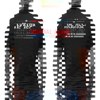 Make America Normal Again 2024 Presidential Men's T-shirt Back Print - Thegiftio