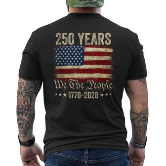 American Flag 250Th Anniversary 1776 2026 Men's T-shirt Back Print - Thegiftio UK