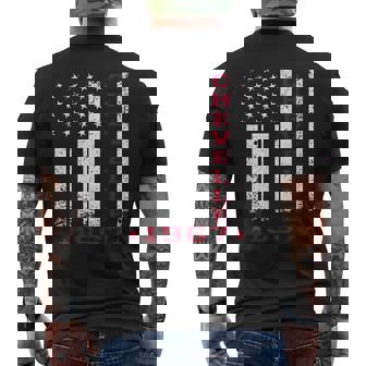 American Flag Jersey Style 67 Chevelle 1967 Muscle Car Men's T-shirt Back Print | Mazezy