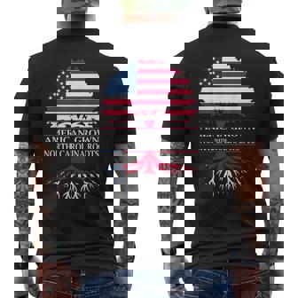 American Grown With North Carolina Roots Men's Back Print T-Shirt | Mazezy