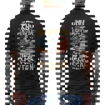 American Patriotic Fighter Pilot Daughter Air Force Veteran Men's Back Print T-Shirt | Mazezy