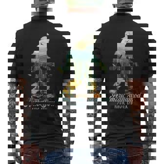 American Samoa National Park Traveling Bigfoot Exploring Tank Top Men's Back Print T-Shirt | Mazezy