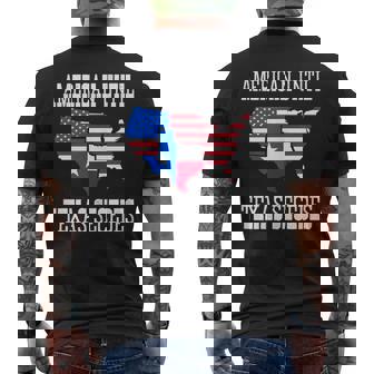 American Until Texas Secedes For Lone Star States Tank Top Men's Back Print T-Shirt | Mazezy