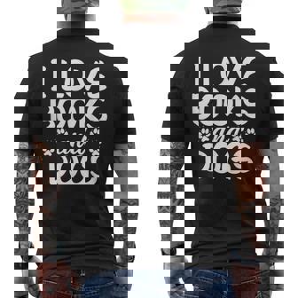 Amo I Libri E Cani Amante Dei Libri T-shirt da uomo con stampa posteriore - Novitaregali