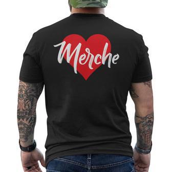 Amo A Merche Primer Nombre Yo Corazón Camiseta Hombre Estampado Espalda - Regaloses