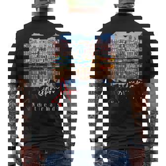 Amsterdam Niederlande Holland Amsterdam T-Shirt mit Rückendruck - Geschenkecke