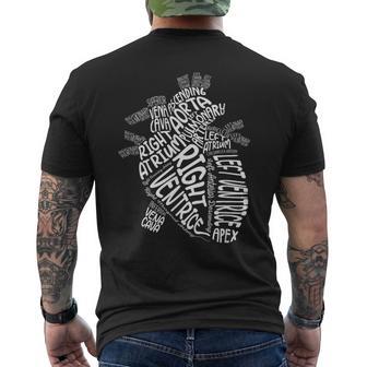 Anatomisches Herz Kardiologe Anatomie Kardiologie Herz Ärzte T-Shirt mit Rückendruck - Geschenkecke