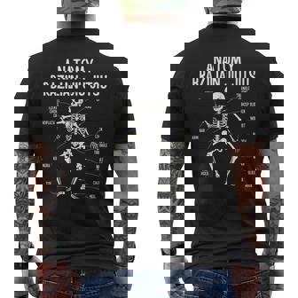 Anatomy Of a Brazilian Jiu Jitsu BJJ Lovers Funny Men's Back Print T-Shirt | Mazezy