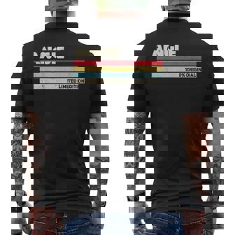 Angie パーソナライズ 名前 レトロ ヴィンテージ 70年代 80年代 90年代 誕生日 メンズTシャツ バックプリント - Kawaiitshirt