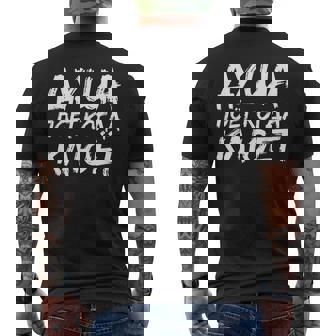 The Angler Soul Sings Russian Fishing Fish Russia Men's Back Print T-Shirt | Mazezy