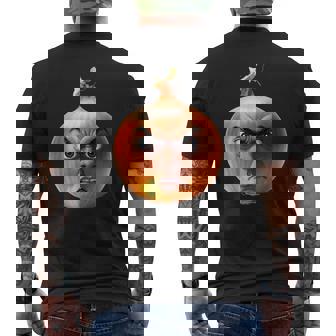 Angry Onion Disgruntled Vegetable Men's Back Print T-Shirt | Mazezy