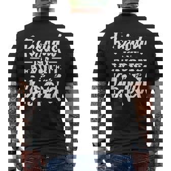 Animal Rescue Rescued Is My Favorite Breed Pet Adopt Men's Back Print T-Shirt | Mazezy