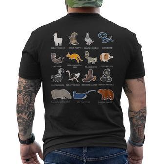 Animals Of The World Rare Exotic Animals Animal Men's T-shirt Back Print | Seseable UK