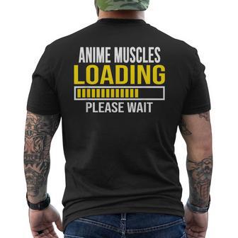 Anime Muscles Loading Workout Fitness Men's T-shirt Back Print - Thegiftio UK