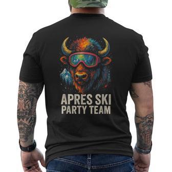 Apreski Party Team Apreski Party Hütten T-Shirt mit Rückendruck - Seseable