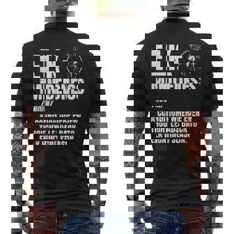 Archery Elk Hunting Elk-Mindedness Elk Hunter Men's Back Print T-Shirt | Mazezy