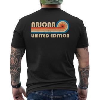 Arjona Retro 70S 80S Sunset Stripe Men's T-shirt Back Print - Thegiftio UK