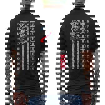 Artemis Ii Patch Us Flag Back To The Moon Patriotic Men's T-shirt Back Print | Seseable CA