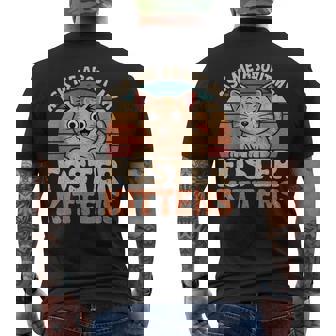 Ask Me About My Foster Kittens Retro Cat Lover Foster Parent Men's T-shirt Back Print | Seseable CA