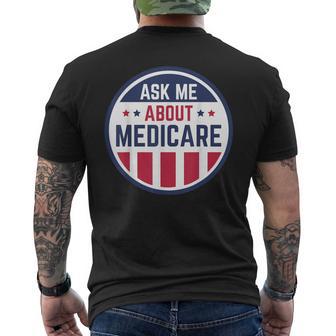 Ask Me About Medicare Medicare Info Ask Me About Men's T-shirt Back Print - Thegiftio UK