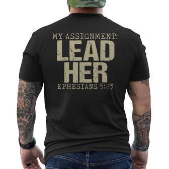 My Assignment Lead Her Ephesians 5 Men's T-shirt Back Print | Seseable FR