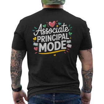 Associate Principal Mode Assistant Principal And Principal Men's T-shirt Back Print - Monsterry
