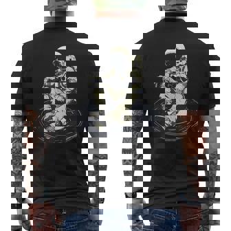 Astronaut Record Music Vinyl Tank Top Men's Back Print T-Shirt | Mazezy