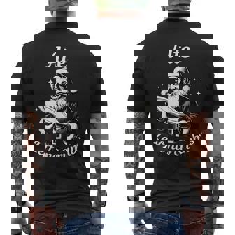 Ate Left No Crumbs Santa Christmas Meme Men's Back Print T-Shirt - Monsterry