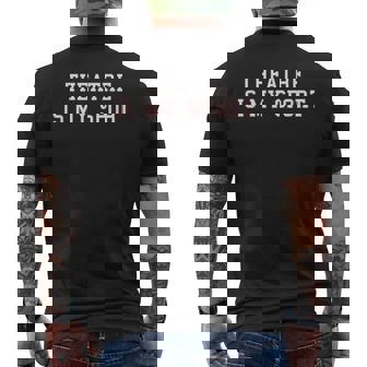 Theatre Is My Sport Actor Stage Manager Director Men's Back Print T-Shirt | Mazezy