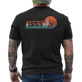 ATVs Quad-Bike Vintage 1953 Birthday Offroad ATVs Quad-Biker Men's Back Print T-Shirt | Mazezy