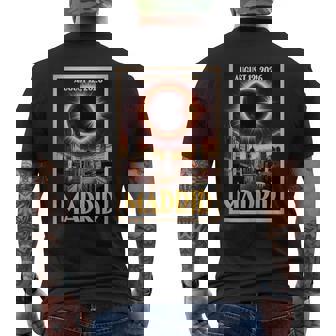 August 12 2026 Eclipse Madrid Group Matching Astronomy Event Tank Top Men's Back Print T-Shirt | Mazezy