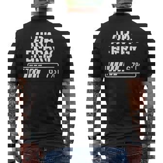 Aura Energy 67 Percent Gen Alpha Meme Humor Retro Styl Men's T-shirt Back Print - Seseable