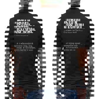 Australian Rules Football Crazy Fans Definition Tank Top Men's Back Print T-Shirt | Mazezy