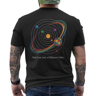 Autism Awareness Different Orbit Autism Support Men's T-shirt Back Print | Seseable UK