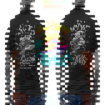 Aw Ship It's A Besties Trip 2026 Vacation Matching Together Men's Back Print T-Shirt | Mazezy