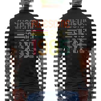 Awesome Since 1985 40Th Birthday Retro Men's T-shirt Back Print | Seseable UK