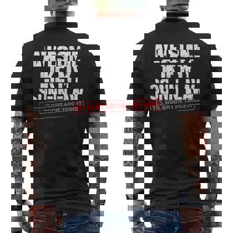 Awesome Like My Son In Law Mother Or Father In Law Men's Back Print T-Shirt | Mazezy