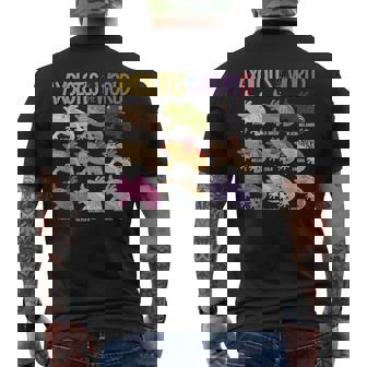 Axolotls Of The World Kawaii Cute Anime Aquarium Art Fish Men's Back Print T-Shirt | Mazezy