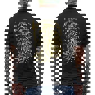 Aztec Warrior Eagle Knight Armor Aztec Warrior Men's T-shirt Back Print | Mazezy