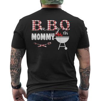 Baby Bbq Mommy Shower Birthday Party Family Matching Men's T-shirt Back Print | Mazezy