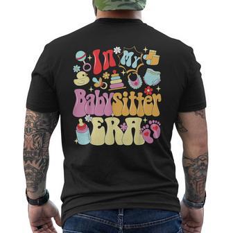 In My Babysitter Era Cute Childcare Life Babysitter's Day Men's T-shirt Back Print - Thegiftio UK