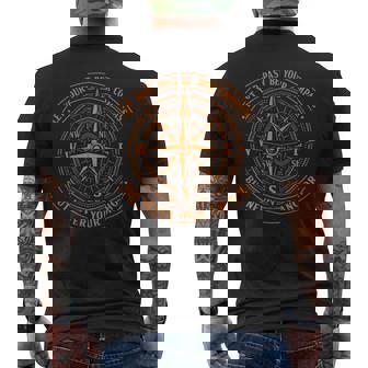 On Back Let Your Past Be Your Compass But Never Your Anchor Men's T-shirt Back Print | Mazezy
