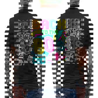 Back To 80'S 1980S Retrointage Eighties Costume Party メンズTシャツ バックプリント - Kawaiitshirt