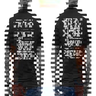 On Back Yes I'm A Bitch But Not Yours Skull Bold Quote Men's T-shirt Back Print | Seseable UK