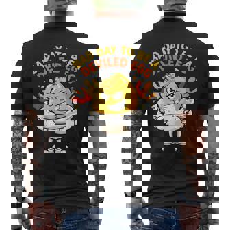 Bad Day To Be A Deviled Egg Thanksgiving Dinner Family Men's Back Print T-Shirt | Mazezy