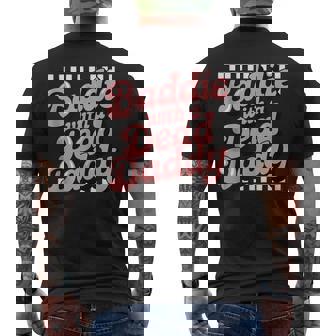 Baddie With A Dead Daddy Tank Top Men's Back Print T-Shirt | Mazezy