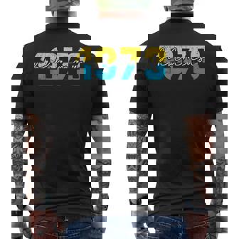 Bahamas Independence Day 1973 Bahamas Flag 50th Celebration Men's Back Print T-Shirt | Mazezy