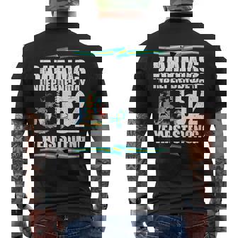 Bahamas Independence Day Bahamas 52th Celebration Men's Back Print T-Shirt | Mazezy